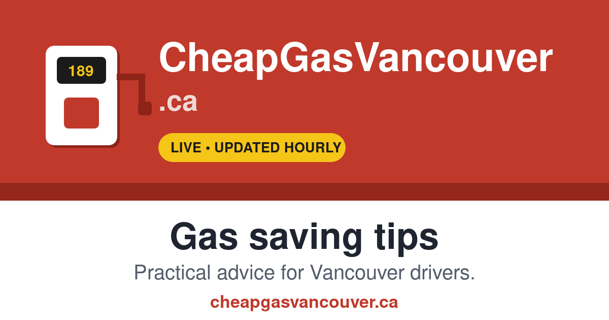 Map and route comparison helping a driver choose a Metro Vancouver gas station